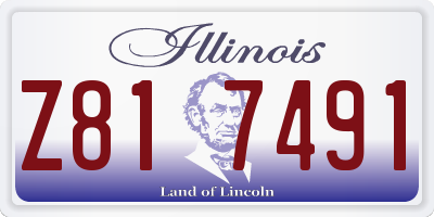 IL license plate Z817491