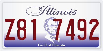 IL license plate Z817492