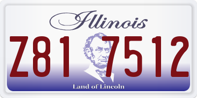 IL license plate Z817512
