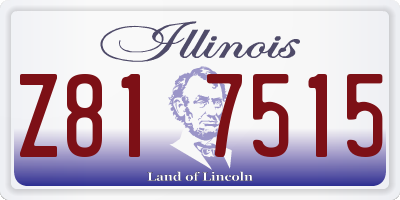 IL license plate Z817515