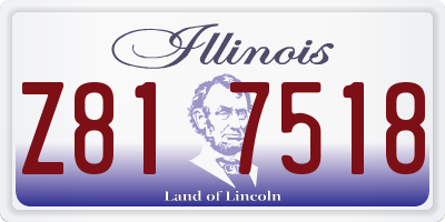 IL license plate Z817518