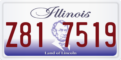 IL license plate Z817519