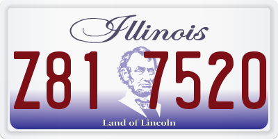 IL license plate Z817520