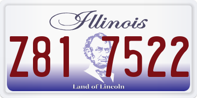 IL license plate Z817522