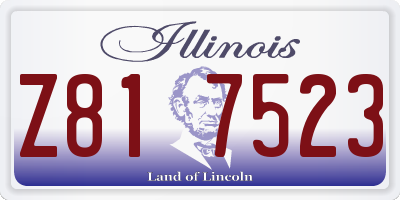 IL license plate Z817523