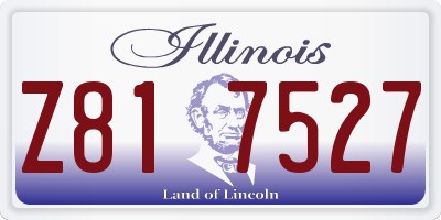 IL license plate Z817527