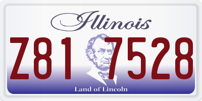 IL license plate Z817528