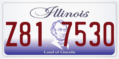 IL license plate Z817530