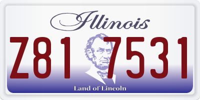IL license plate Z817531