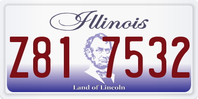 IL license plate Z817532