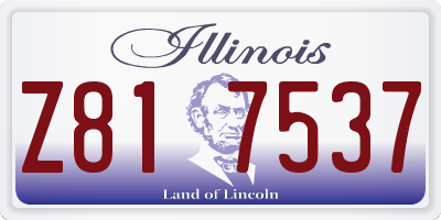 IL license plate Z817537