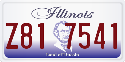 IL license plate Z817541