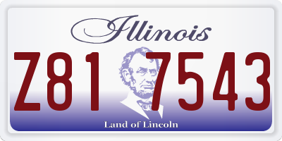 IL license plate Z817543