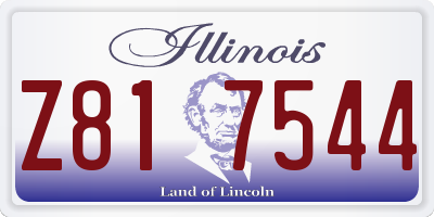IL license plate Z817544