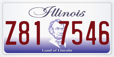 IL license plate Z817546