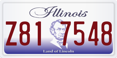 IL license plate Z817548