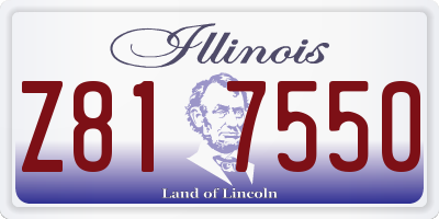 IL license plate Z817550