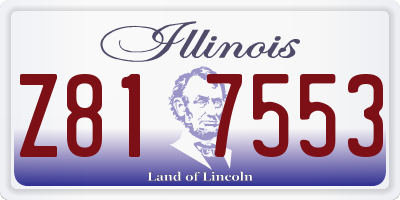 IL license plate Z817553