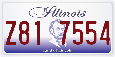 IL license plate Z817554