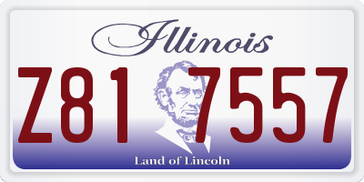 IL license plate Z817557