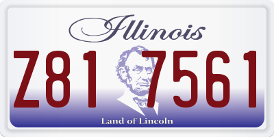 IL license plate Z817561