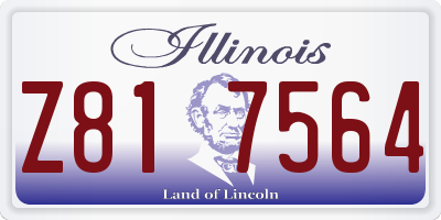 IL license plate Z817564