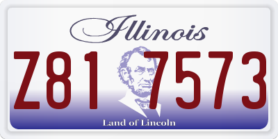 IL license plate Z817573