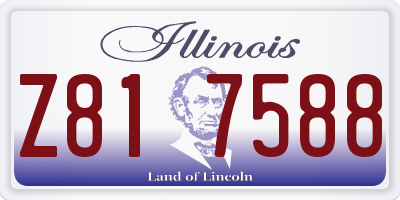 IL license plate Z817588