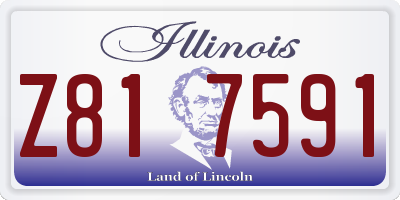 IL license plate Z817591