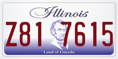 IL license plate Z817615
