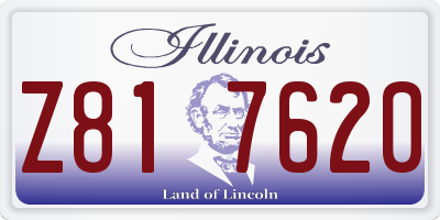 IL license plate Z817620