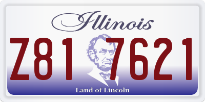 IL license plate Z817621