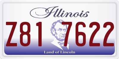 IL license plate Z817622