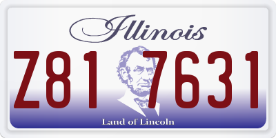 IL license plate Z817631