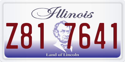 IL license plate Z817641