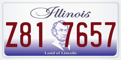IL license plate Z817657