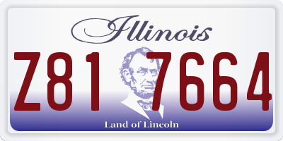 IL license plate Z817664