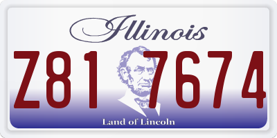 IL license plate Z817674