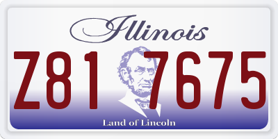 IL license plate Z817675