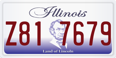 IL license plate Z817679