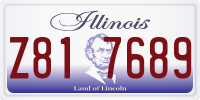 IL license plate Z817689