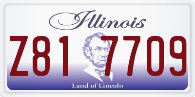 IL license plate Z817709