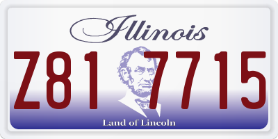 IL license plate Z817715