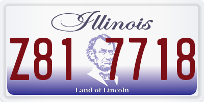 IL license plate Z817718