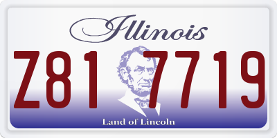 IL license plate Z817719