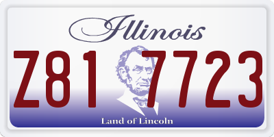 IL license plate Z817723