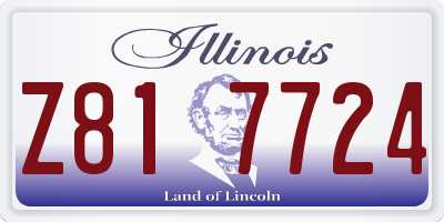 IL license plate Z817724