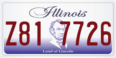 IL license plate Z817726