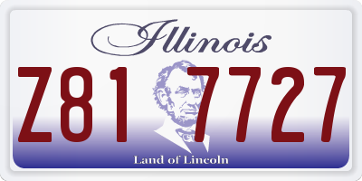 IL license plate Z817727
