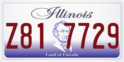 IL license plate Z817729